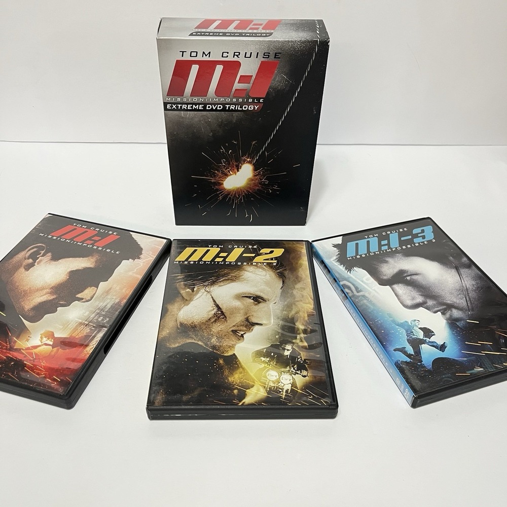 Mission Impossible Extreme DVD Trilogy 1, 2, & 3 Box Set Tom Cruise